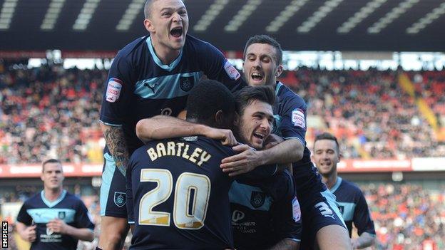 Burnley striker Charlie Austin