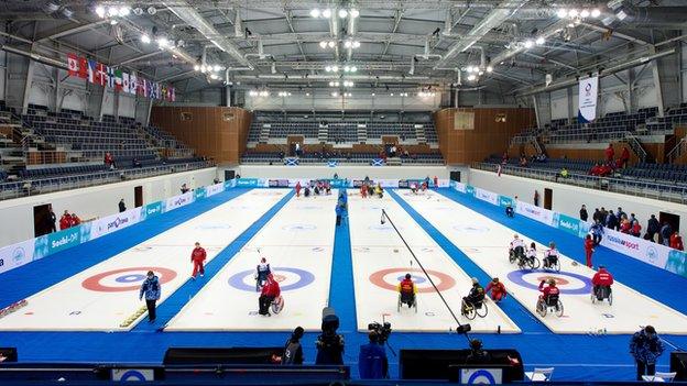 The Ice Cube Centre in Sochi will host the Paralympic Wheelchair Curling events