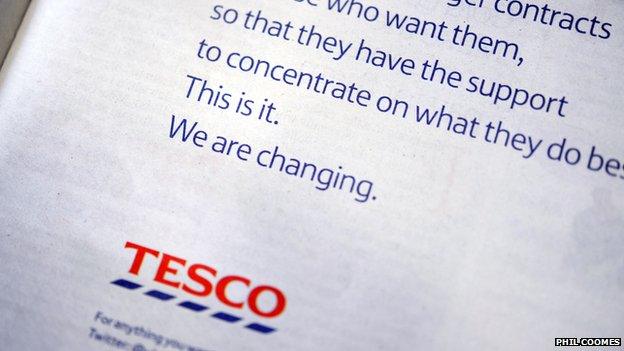 Tesco apology ad