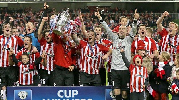 Derry won the FAI Cup in 2012