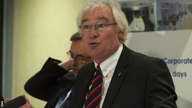 Former Dunfermline manager Jim Leishman