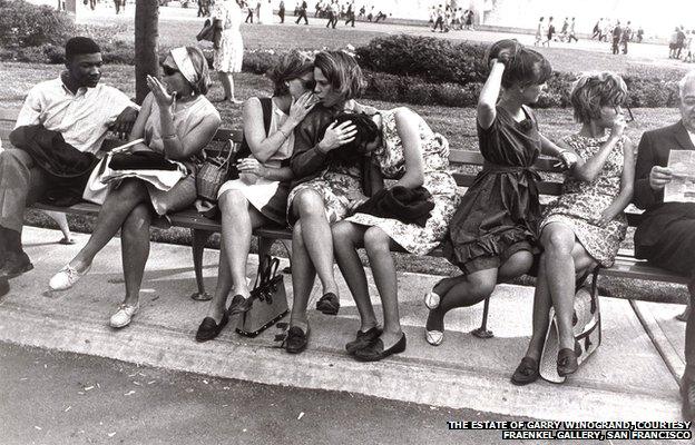 Garry Winogrand, New York World's Fair, 1964; gelatin silver print; Collection SFMOMA, gift of Dr. L. F. Peede, Jr