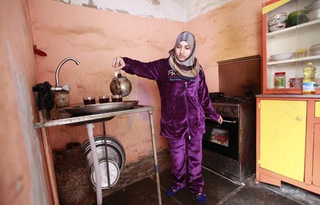 Marwa in her kitchen