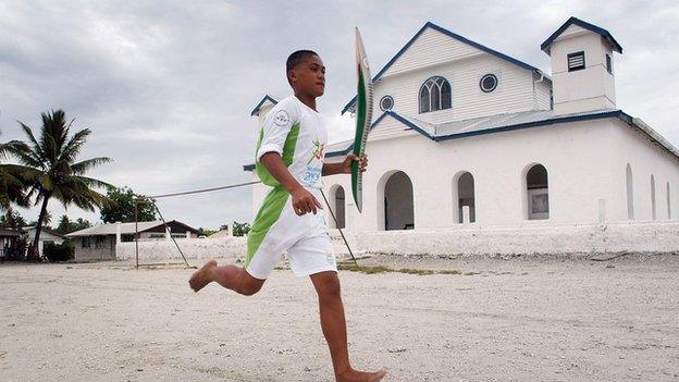 Tuvalu is one of the smallest nations to be taking part in the Commonwealth Games