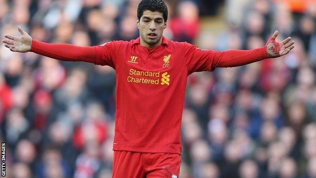 Liverpool forward Luis Suarez