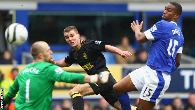 Callum McManaman scores Wigan's second goal