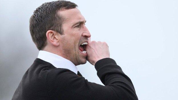 Newport County manager Justin Edinburgh.