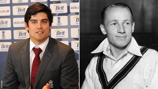 Alastair Cook & Don Bradman