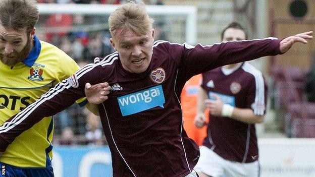 Hearts defender Fraser Mullen