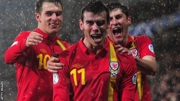 Gareth Bale scored twice against Scotland in October