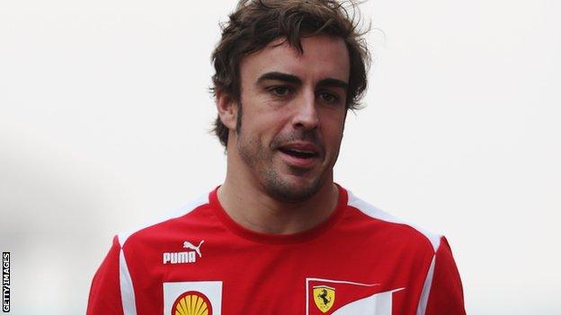 Ferrari's Fernando Alonso