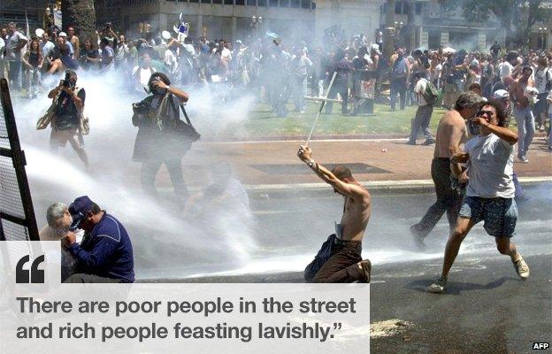 Protests in Buenos Aires, 2001