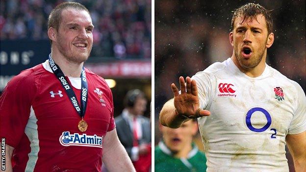 Wales captain Gethin Jenkins and England counterpart Chris Robshaw