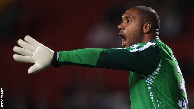 Welsh international goalkeeper Jason Brown, who received racist abuse on Twitter