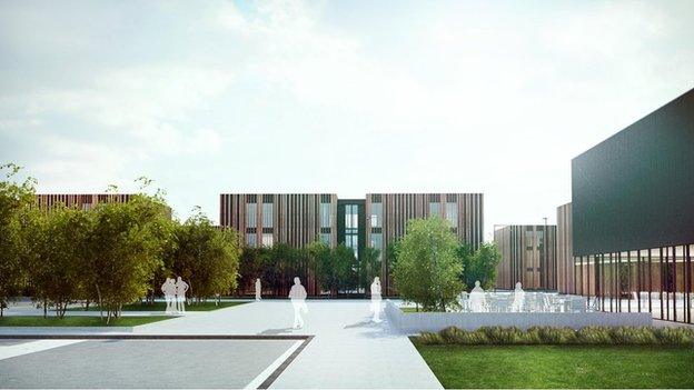 Workers' campus (artist impression)