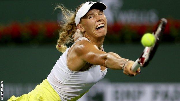 Caroline Wozniacki in Indian Wells