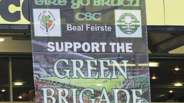 Green Brigade banner