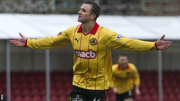 Partick Thistle player Christie Elliot