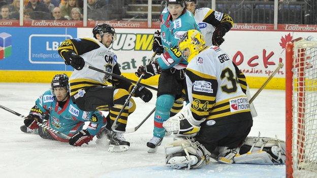 The Belfast Giants beat Nottingham Panthers