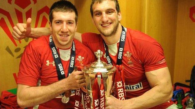 Wales' Justin Tipuric and Sam Warburton