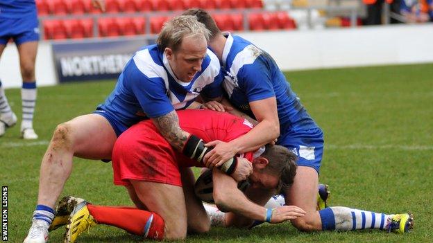 Swinton Lions in action against Doncaster