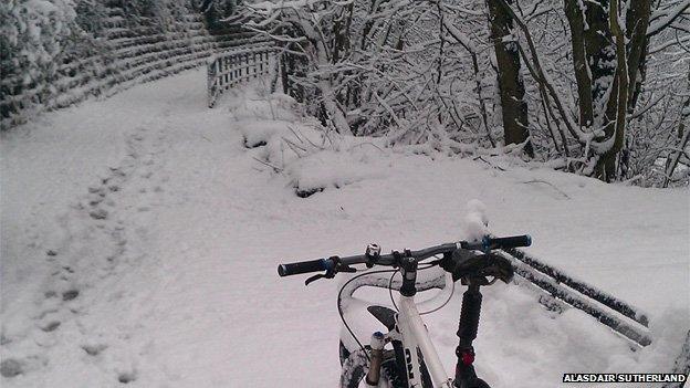 Snow near Edinburgh