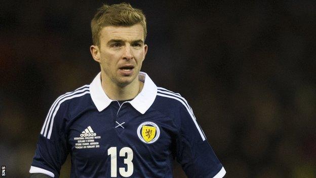 Scotland midfielder James Morrison