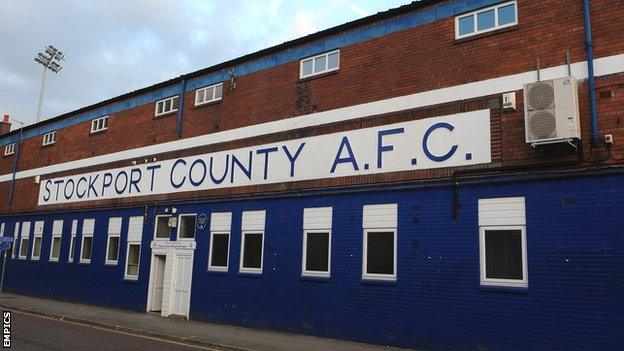 Edgeley Park, home of Stockport County