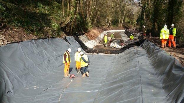 Work on the Monmouthshire and Brecon Canal