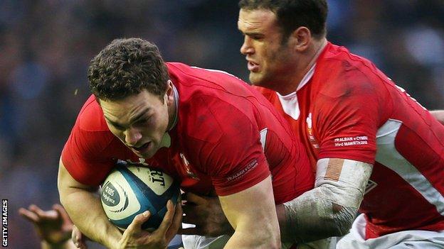 George North and Jamie Roberts