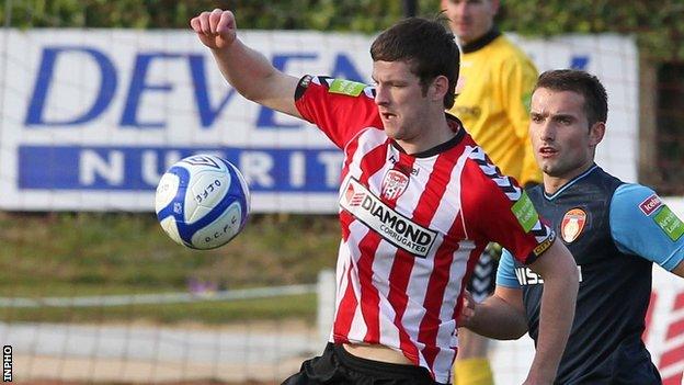 Ryan McBride was on target for Derry City