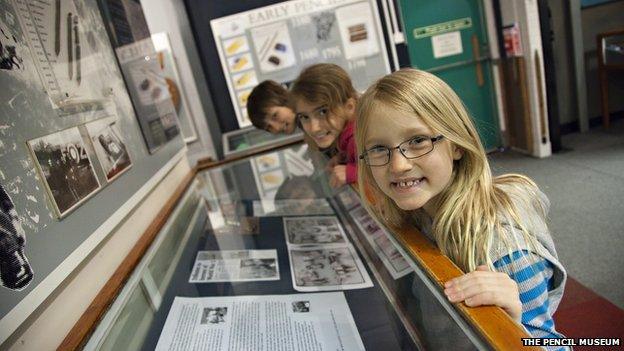 Children enjoying the Pencil Museum