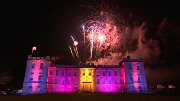 Fireworks above Kimbolton School