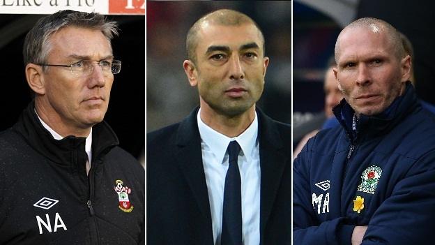 Nigel Adkins, Roberto di Matteo and Michael Appleton