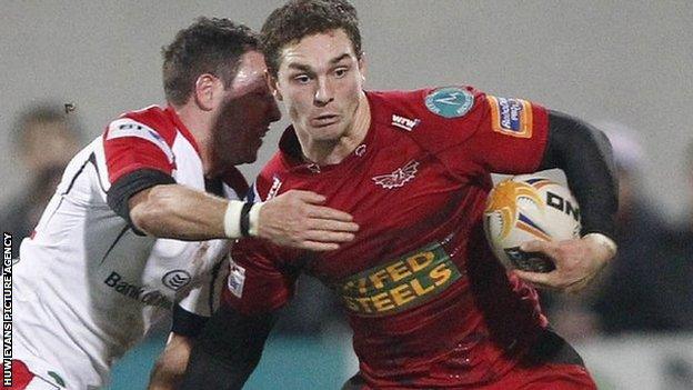 George North of the Scarlets