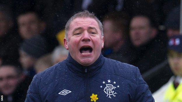 Rangers boss Ally McCoist