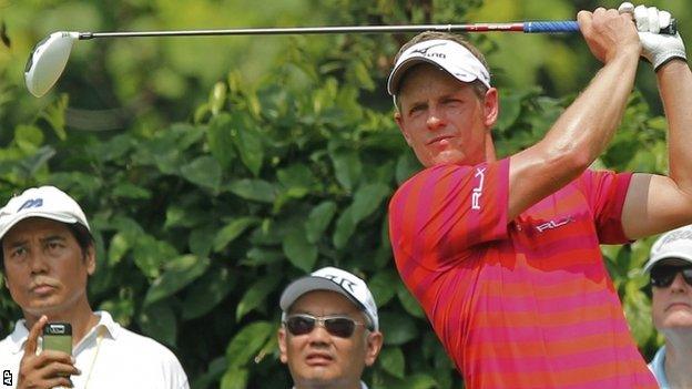 Luke Donald at Malaysia Open