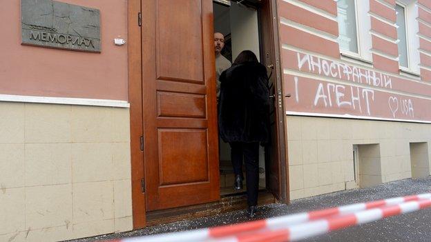 Memorial offices in Moscow, 21 Mar 13