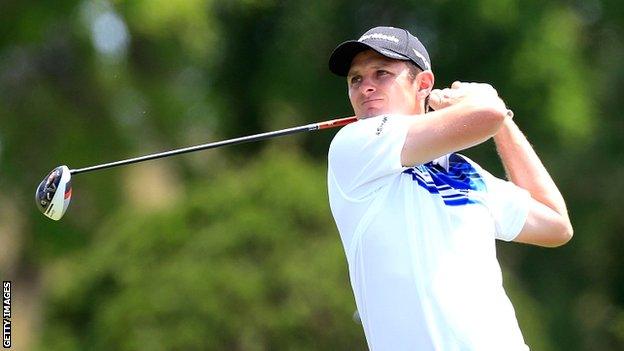 Justin Rose in second round action at Bay Hill