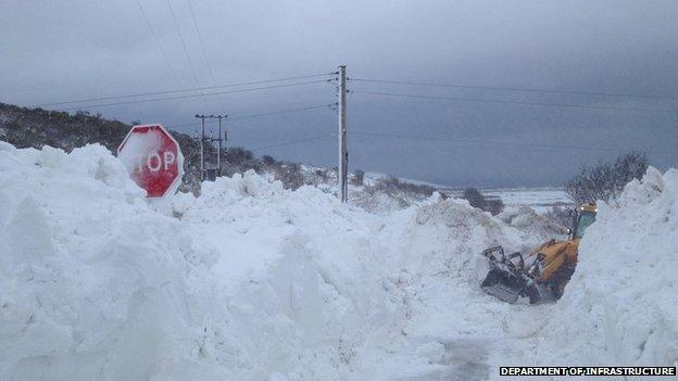 Isle of Man snow