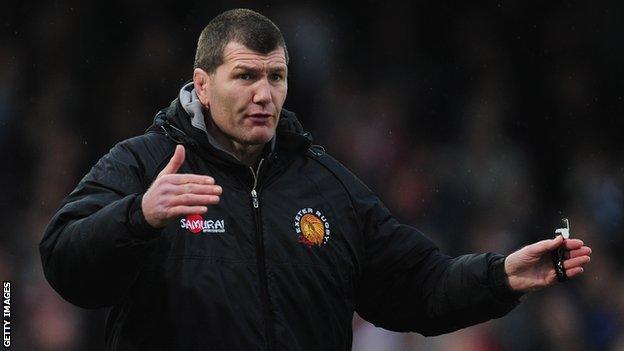 Exeter coach Rob Baxter