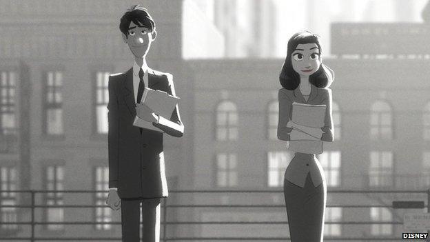 Press release shot from Disney's Paperman