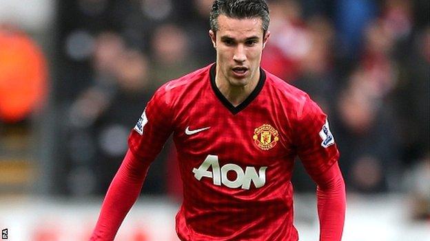 Manchester United striker Robin van Persie