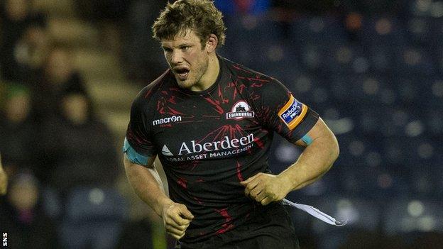 Edinburgh hooker Ross Ford