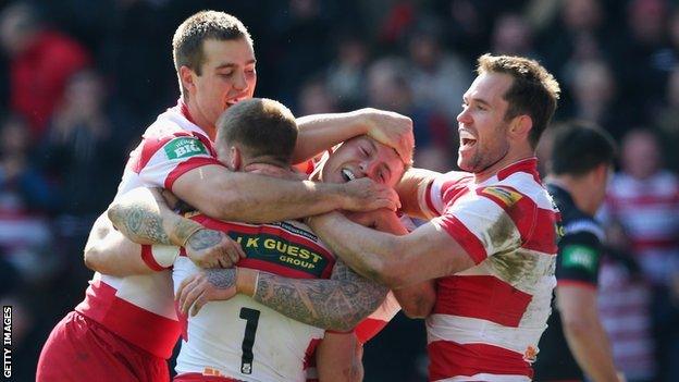 Wigan celebrate