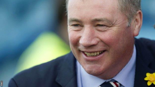 Rangers manager Ally McCoist