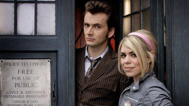 David Tennant and Billie Piper