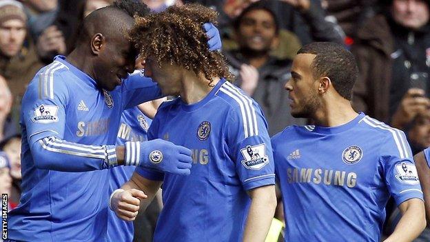 Chelsea players celebrate