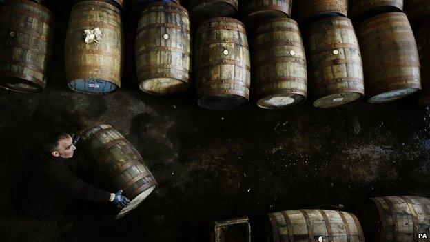 Whisky barrels