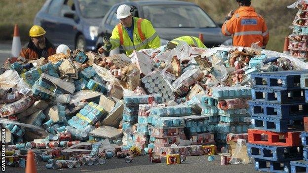 Baked beans on the M6